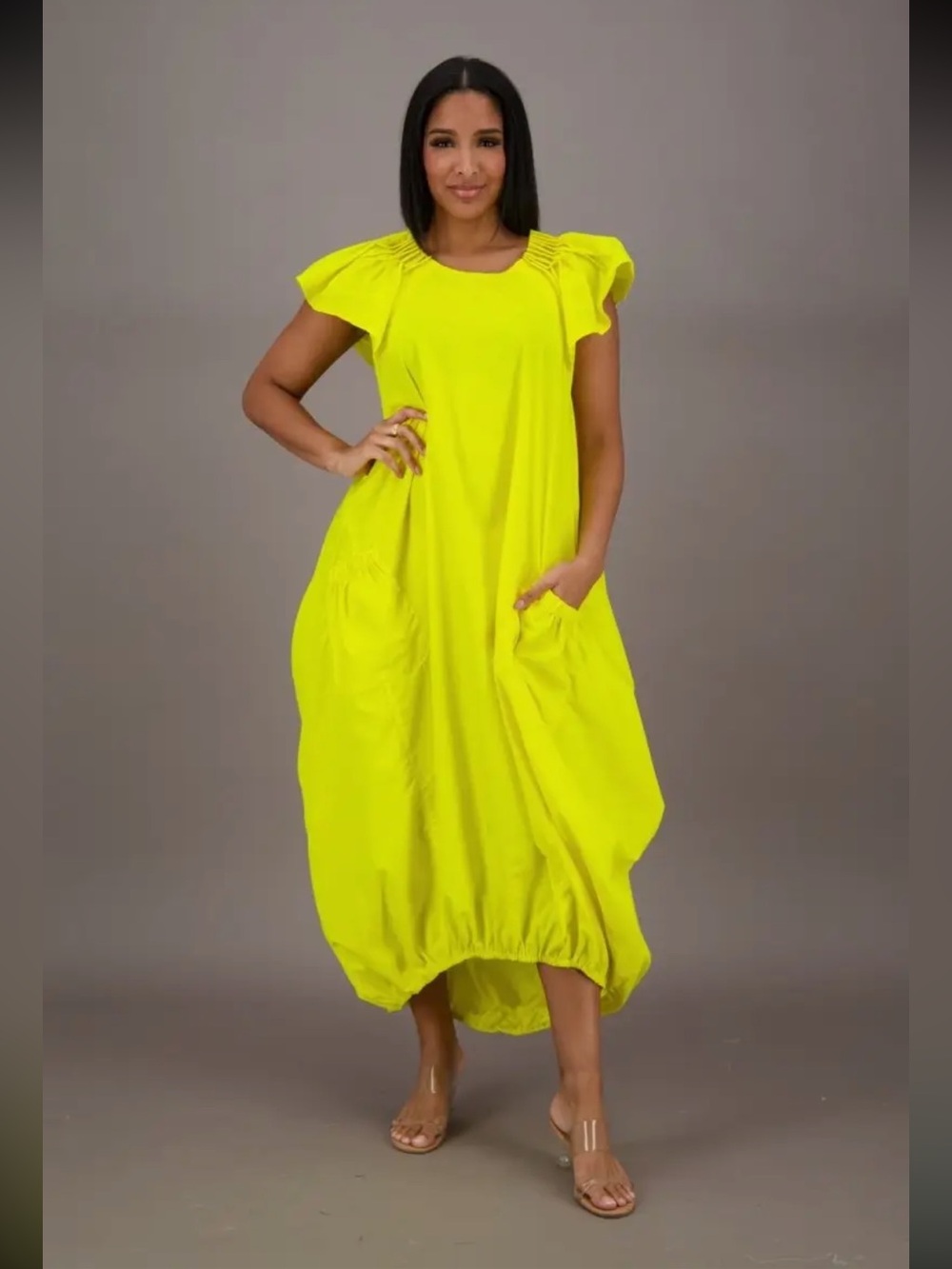 Advance Apparels Sleeveless Flowing Dress